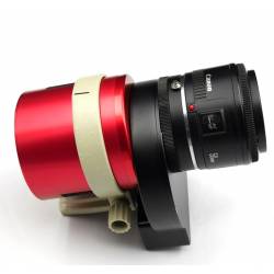 Bague d'adaptation ZWO T2 / Roue à filtres ZWO + bjectif Canon EOS