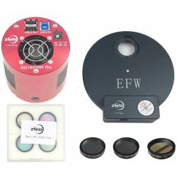 Pack Caméra ZWO ASI1600MM Pro + Roue à filtres EFW + 4 filtres LRGB + filtres SHO 31,75mm