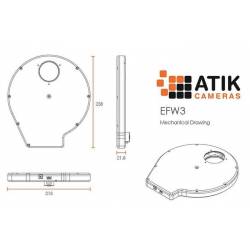 Roue à filtres Atik ATK-EFW3 7 positions filtres 50mm non montés