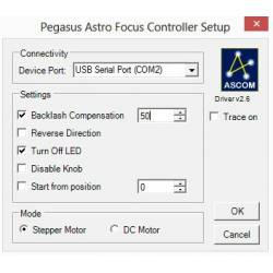 Boîtier de gestion de mise au point Dual Focus Pegasus Astro