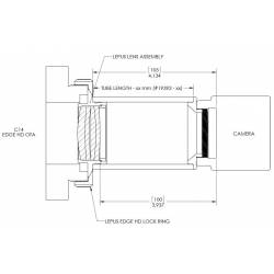 Réducteur de focale OPTEC Lepus HD 0.62x pour Celestron14 Edge
