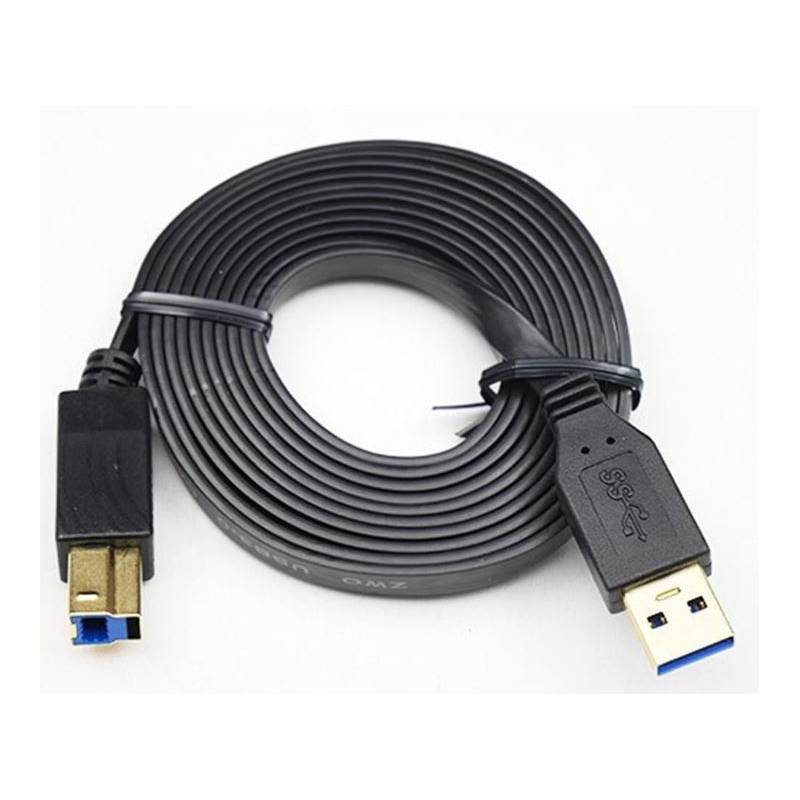 Câble plat ZWO USB3.0 type B vers type A, longueur 2m