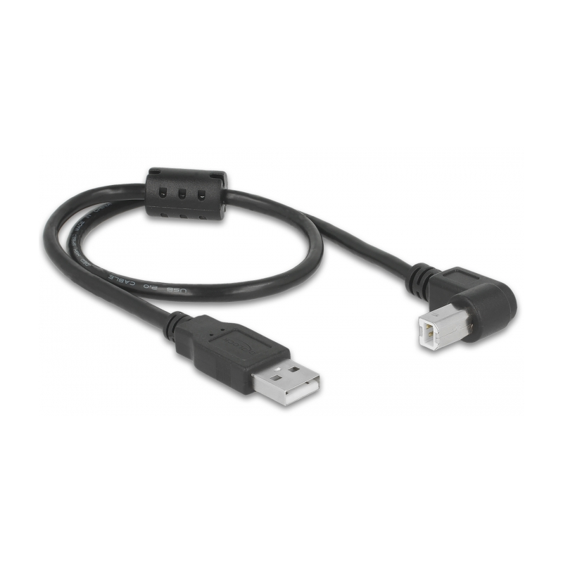 Câble 0.5m USB 2.0 coudé mâle type-A vers type-B Pegasus Astro - USB2B-05M