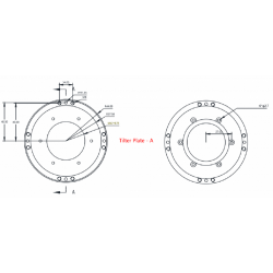 Bague de Tilt Player One TP85 M42 à filetage M42 pour roue à filtres 36 mm et 2" - PO048