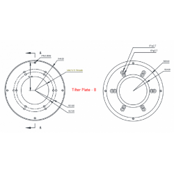 Bague de Tilt Player One TP85 M42 à filetage M42 pour roue à filtres 36 mm et 2" - PO048