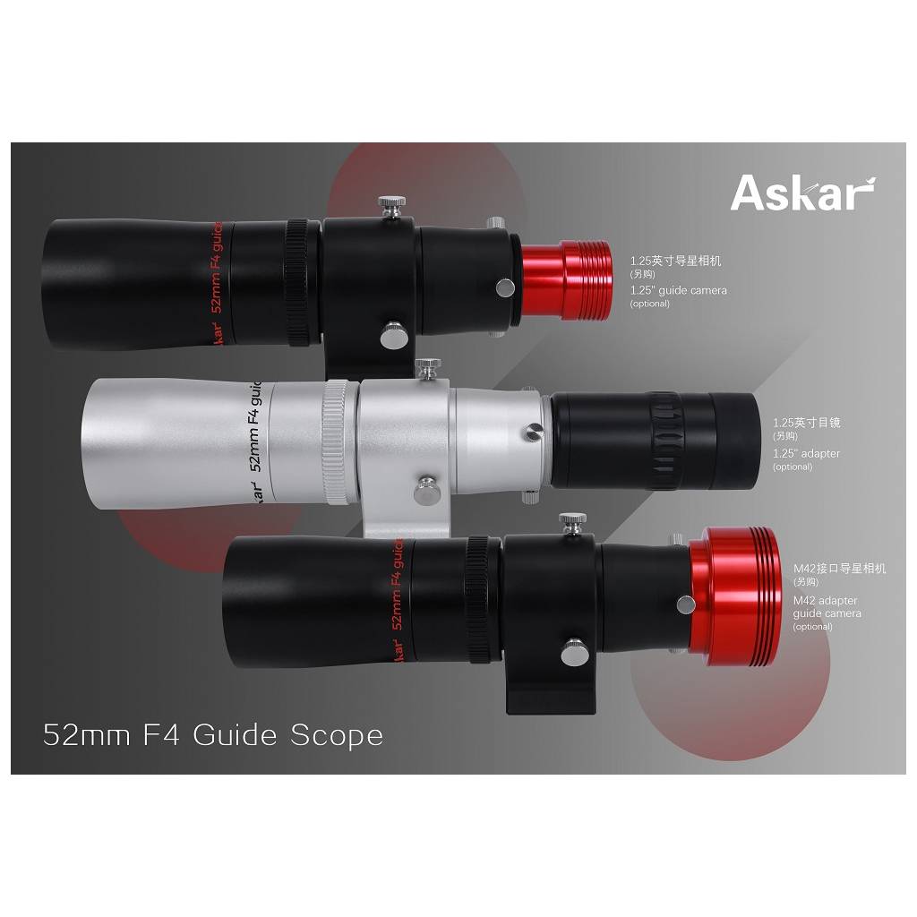 Mini lunette guide ASKAR 52/208 mm