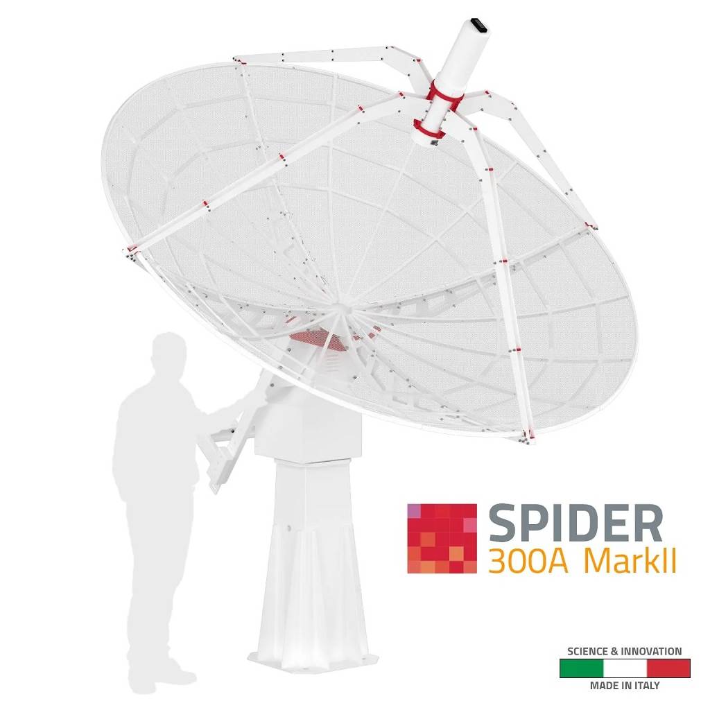Radiotélescope Spider 300A Mark II diamètre 3 m - Prima Luce Lab