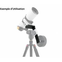 Plaque d'adaptation TS-Optics pour montures altazimutales avec compensation de poids