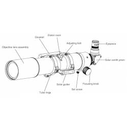 Lunette Sky-Watcher Heliostar 76 mm H-Alpha (76/630)
