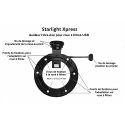 Ultra-slimline off axis guider Starlight Xpress avec bague d'extension