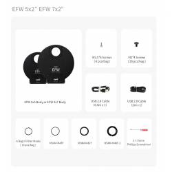 Roue à filtres ZWO EFW - Filtres 5 x 50,8 mm ou 5 x 50 mm non montés