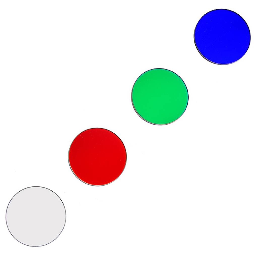 Jeu de 4 Filtres Luminance Rouge Vert Bleu LRGB / LRVB Dark Antlia 36 mm non montés
