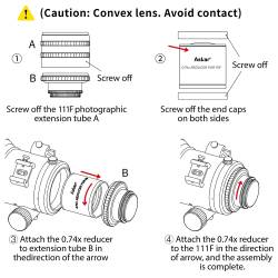 Réducteur de focale Askar 0,74x pour lunette 111F - AS-RED111F Askar sharpstar