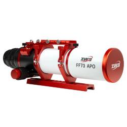 Lunette ZWO Apochromatique FF70 70mm F/7 Quadruplet - Focuseur rotatif Rack&Pinion 2.4"