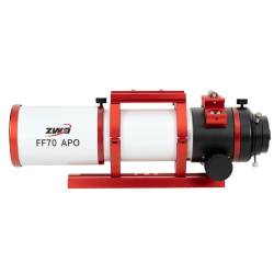 Lunette ZWO Apochromatique FF70 70mm F/7 Quadruplet - Focuseur rotatif Rack&Pinion 2.4"