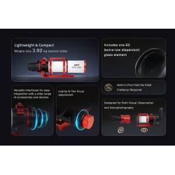 Lunette ZWO Apochromatique FF70 70mm F/7 Quadruplet - Focuseur rotatif Rack&Pinion 2.4"