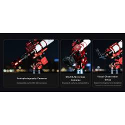 Lunette ZWO Apochromatique FF70 70mm F/7 Quadruplet - Focuseur rotatif Rack&Pinion 2.4"
