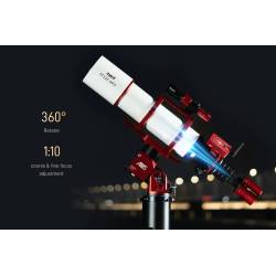 Lunette ZWO Apochromatique FF110 110mm F/7 Quadruplet - Focuseur rotatif Rack&Pinion 3"