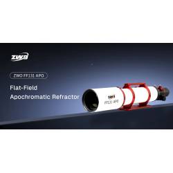 Lunette ZWO Apochromatique FF131 131mm F/7,5 Quadruplet - Focuseur rotatif Rack&Pinion 3"