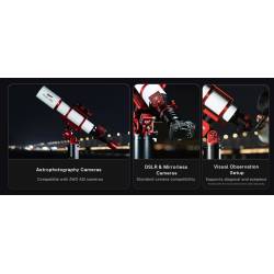 Lunette ZWO Apochromatique FF131 131mm F/7,5 Quadruplet - Focuseur rotatif Rack&Pinion 3"