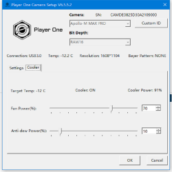 Caméra Player One APOLLO 428 MAX Pro Monochrome - PO070