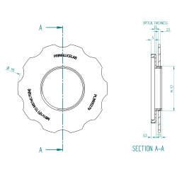 Bague adaptatrice Prima Luce Lab M81 vers M57 pour ESATTO 3"