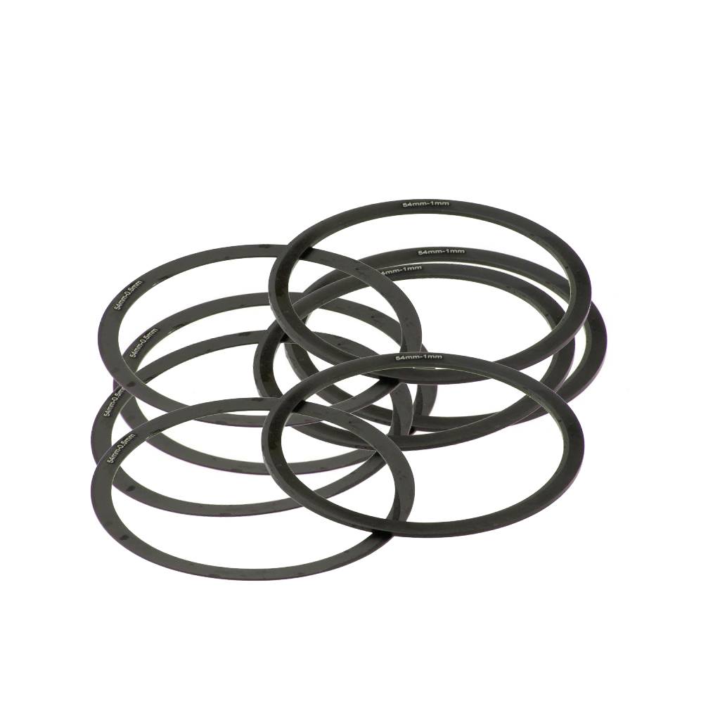 Jeu de 9 joints spacers 0,1 mm à 1 mm Kepler pour filetage M54