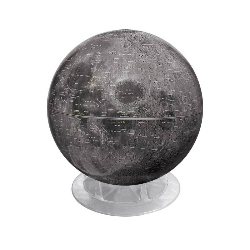 Globe Mova en rotation Terre noir metallique 4.5
